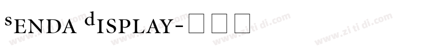 Senda Display字体转换
